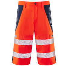 Load image into Gallery viewer, LEO - KINGSLEY - ORANGE - HI VIZ WORK TROUSER SHORTS
