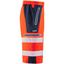 Load image into Gallery viewer, LEO - KINGSLEY - ORANGE - HI VIZ WORK TROUSER SHORTS
