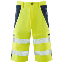 Load image into Gallery viewer, LEO - KINGSLEY - YELLOW - HI VIZ WORK TROUSER SHORTS
