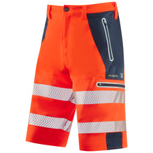 Load image into Gallery viewer, LEO - KINGSLEY - ORANGE - HI VIZ WORK TROUSER SHORTS
