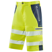 Load image into Gallery viewer, LEO - KINGSLEY - YELLOW - HI VIZ WORK TROUSER SHORTS
