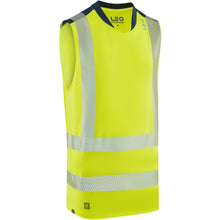Load image into Gallery viewer, LEO - BRADWELL - HI VIZ YELLOW SLEEVELESS T-SHIRT
