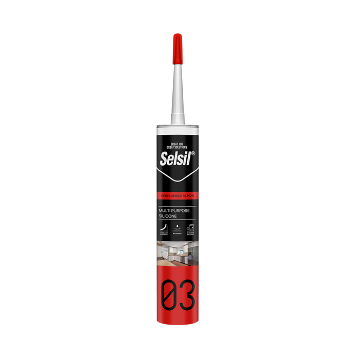 SELSIL GENERAL PURPOSE SILICONE ADHESIVE TUBE 280ML