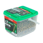 TIMCO  4.0 X 25 TUB C2 Premium Industrial Twin Cut Screws  PZ Yellow