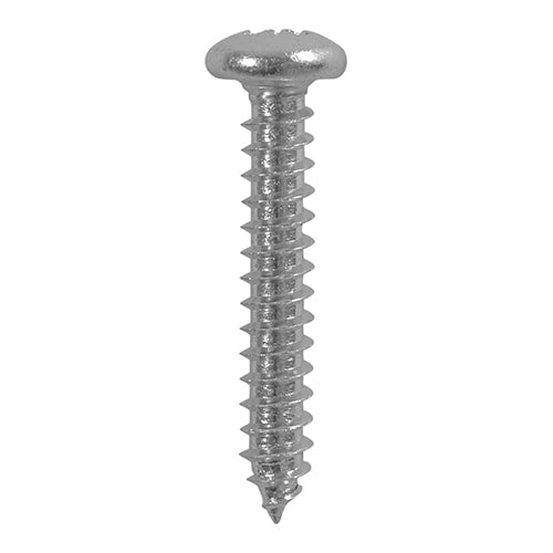 TIMCO 4.8 X 38MM Metal Tapping Screws - PZ - Pan - Self-Tapping - A2 Stainless Steel