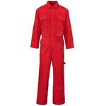 SUPERTOUCH RED POLYCOTTON WORK OVERALL