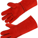 SINGER-SAFETY  51EP15 RED SPLIT WELDER GAUNLET GLOVE 35CM