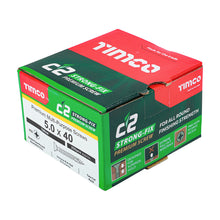 Load image into Gallery viewer, C2 Strong-Fix Multi-Purpose Premium Screws - PZ - Double Countersunk - Yellow, 5.0 x 50
