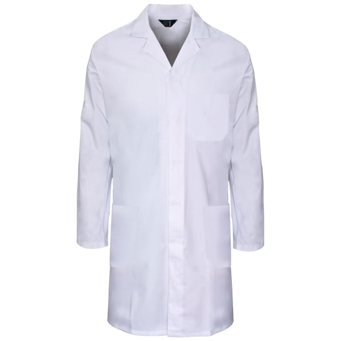 SUPERTOUCH POLYCOTTON WHITE LAB- FOOD COAT WITH POCKETS