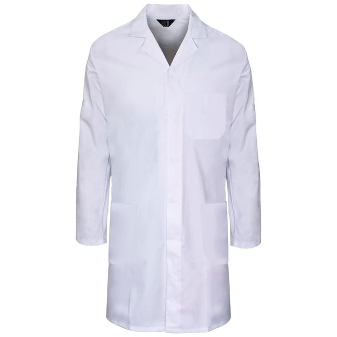 SUPERTOUCH POLYCOTTON WHITE LAB- FOOD COAT WITH POCKETS
