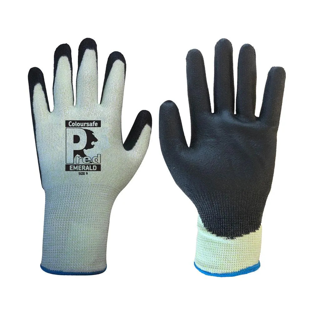 PRED13 EMERALD LEVEL C CUT SAFETY WORK GLOVES