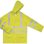 DELTAPLUS  900PAN  YELLOW HI VIZ BREATABLE WELDED SEAMS WET JACKET