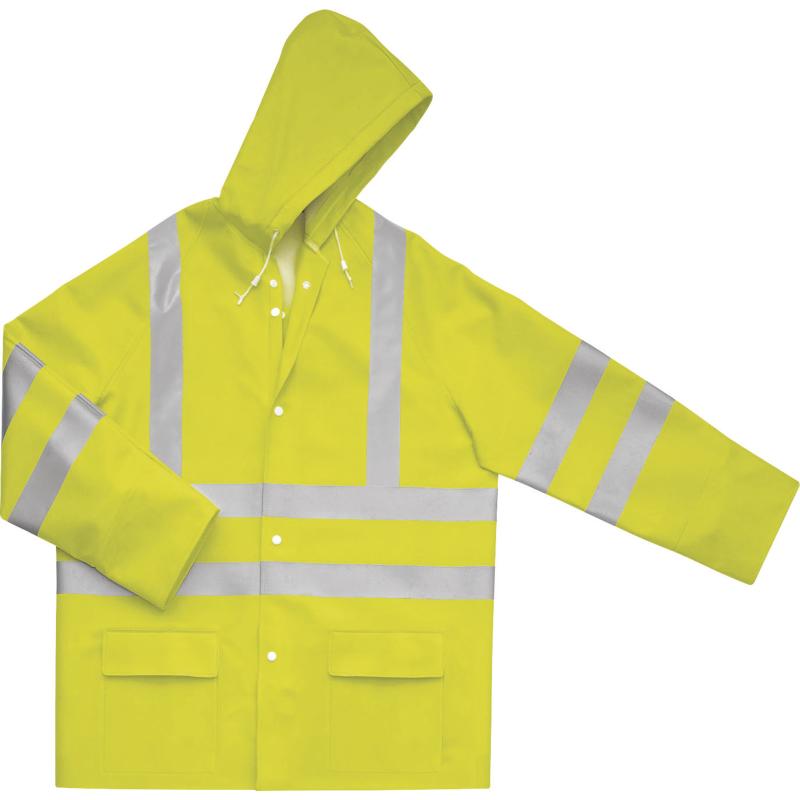 DELTAPLUS  900PAN  YELLOW HI VIZ BREATABLE WELDED SEAMS WET JACKET