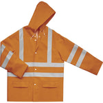 DELTAPLUS 900Pan ORANGE HI VIZ BREATHABLE WELDED SEAMS WET JACKET