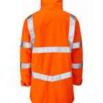 LEO - ORANGE - A04-Y-CLOVELLY ISO 20471 CLASS 3 BREATHABLE WATERPROOF HI VIZ JACKET