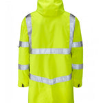 LEO - YELLOW - A04-Y-CLOVELLY ISO 20471 CLASS 3 BREATHABLE WATERPROOF HI VIZ JACKET