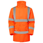LEO - CHERISTOW - ORANGE - WOMAN'S  PADDED WATERPROOF HI VIZ JACKET  4K L01-O-LEO