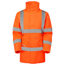 Load image into Gallery viewer, LEO - CHERISTOW - ORANGE - WOMAN'S  PADDED WATERPROOF HI VIZ JACKET  4K L01-O-LEO
