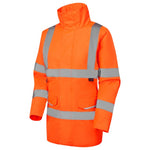 LEO - CHERISTOW - ORANGE - WOMAN'S  PADDED WATERPROOF HI VIZ JACKET  4K L01-O-LEO