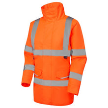 Load image into Gallery viewer, LEO - CHERISTOW - ORANGE - WOMAN'S  PADDED WATERPROOF HI VIZ JACKET  4K L01-O-LEO
