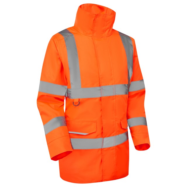 LEO - CHERISTOW - ORANGE - WOMAN'S  PADDED WATERPROOF HI VIZ JACKET  4K L01-O-LEO