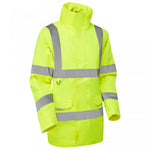 LEO - CHERISTOW - YELLOW - WOMAN'S  PADDED WATERPROOF HI VIZ JACKET  4K L01-Y-LEO