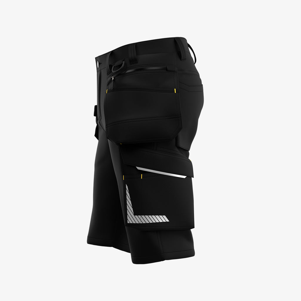 SAFETY JOGGER - ALKES WORK SHORTS -  WITH HANG POCKETS - ALKSHORTM - BLACK