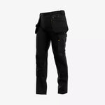 SAFETY JOGGER - BLACK - ALKES - SLIM FIT STRETCH WORK TROUSERS C/W HOLSTER POCKET