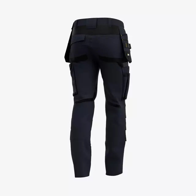 SAFETY JOGGER - NAVY - ALKES - SLIM FIT STRETCH WORK TROUSERS C/W HOLSTER POCKET