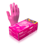 AURELIA BLUSH NITRILE - PINK - DISPOSABLE GLOVE BOX QUANTITY 200 UNITS