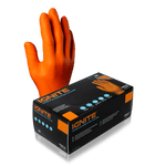 AURELIA IGNITE NITRILE INDUSTRIAL DOT GLOVE ORANGE BOX OF 100