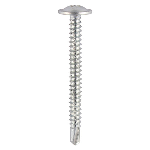 TIMCO Baypole Screws - Wafer Flange Self-Drilling Point - Zinc 4.8 x 70MM 292Z 200 Pieces