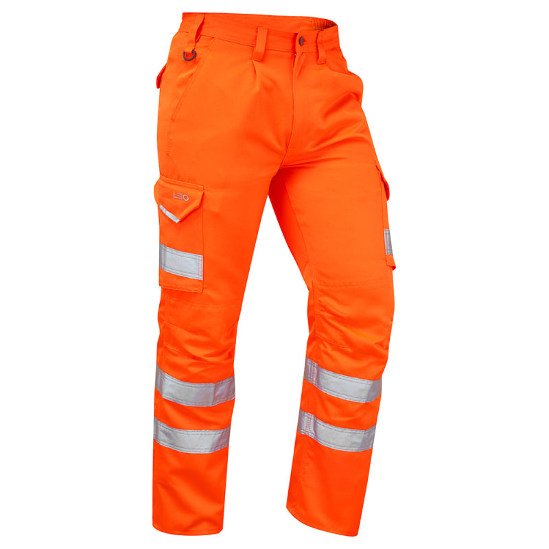 LEO - 0RANGE - RAILSPEC -BIDEFORD - ISO 20471 CLASS 1 CARGO HI VIZE TROUSER