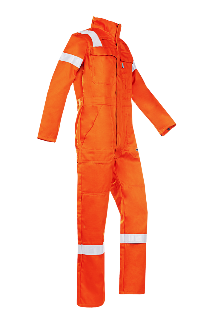 SIOEN CARLOW ORANGE FLAME RETARDANT Hi-VIZE ARC SAFETY COVERALL