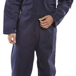 BEESWIFT CFRBSN FIRE RETARDANT NAVY HI VIZE OVERALL