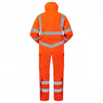 LEO - WATERTOWN - ORANGE - RAILSPEC - ECO HI VIZ 10KX WATERPROOF PERFORMANCE  + BREATHABLE HEAVY DUTY STRETCH OVERALL