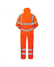 Load image into Gallery viewer, LEO - WATERTOWN - ORANGE - RAILSPEC - ECO HI VIZ 10KX WATERPROOF PERFORMANCE  + BREATHABLE HEAVY DUTY STRETCH OVERALL
