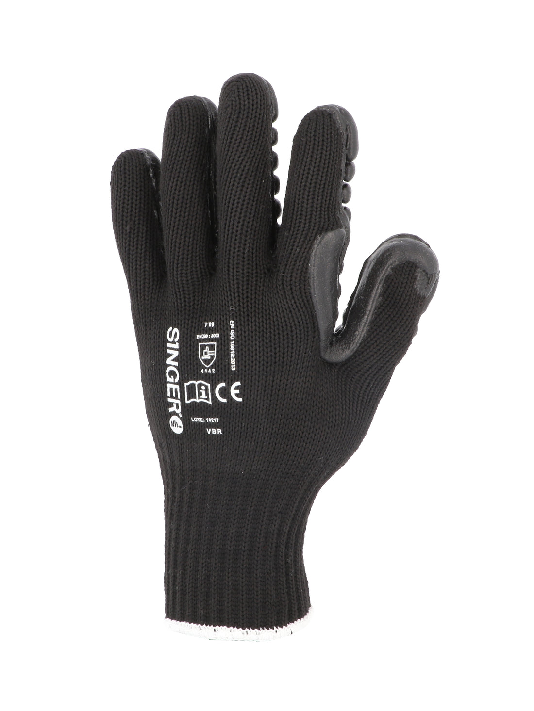 SINGER SAFETY CVBR - ANTI-VIBRATION INDUSTRIAL WORK SAFETY GLOVE 7 GUAGE