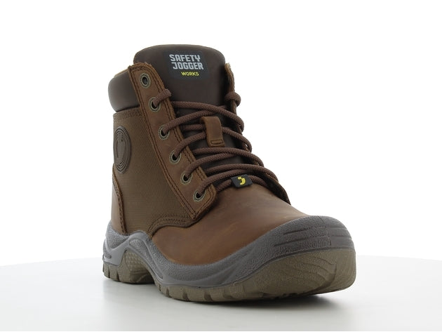 SAFETY JOGGER DAKAR S3 SRC - Fashionable Safety Shoe Brown