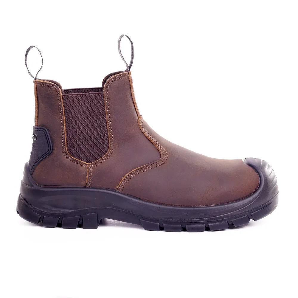 ROCKFALL FURROW - RF256 CHELSEA SAFETY DEALER BOOT BROWN