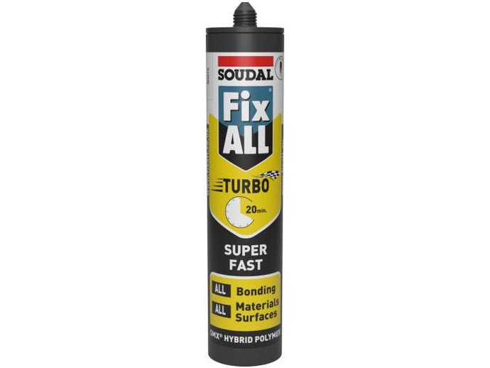SOUDAL  TUBE OF FIX-ALL TURBO FAST SETTING ADHESIVE BLACK 290ml