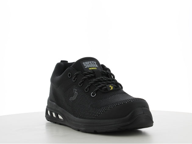 SAFETY JOGGER S1 P SR ESD FO - ECOFITZ S1P LOW BLACK SAFETY TRAINER
