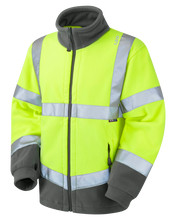 Load image into Gallery viewer, F01-Y-LEO HARTLAND - ISO 20471 Class 3 Fleece Jacket Yellow
