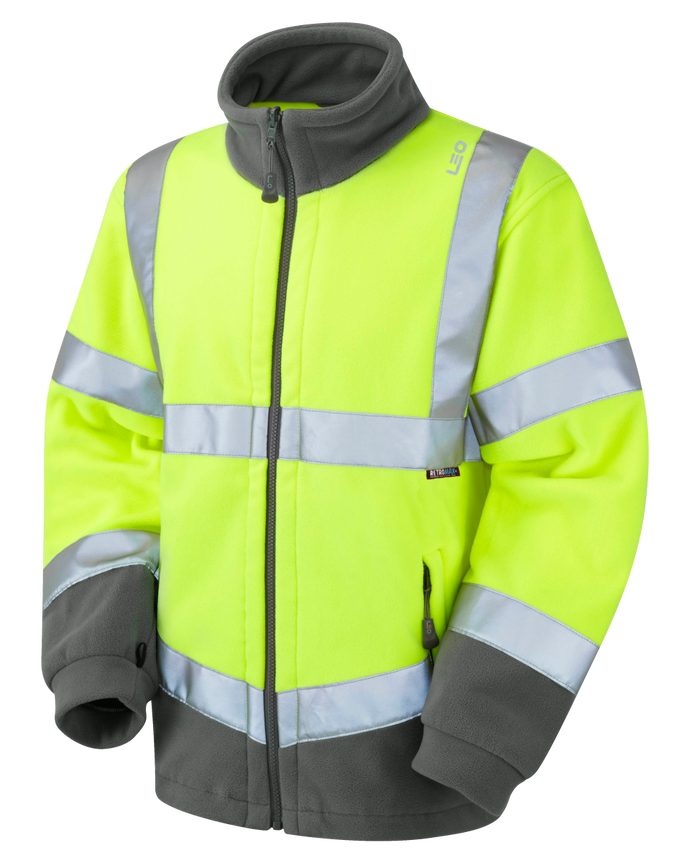 F01-Y-LEO HARTLAND - ISO 20471 Class 3 Fleece Jacket Yellow