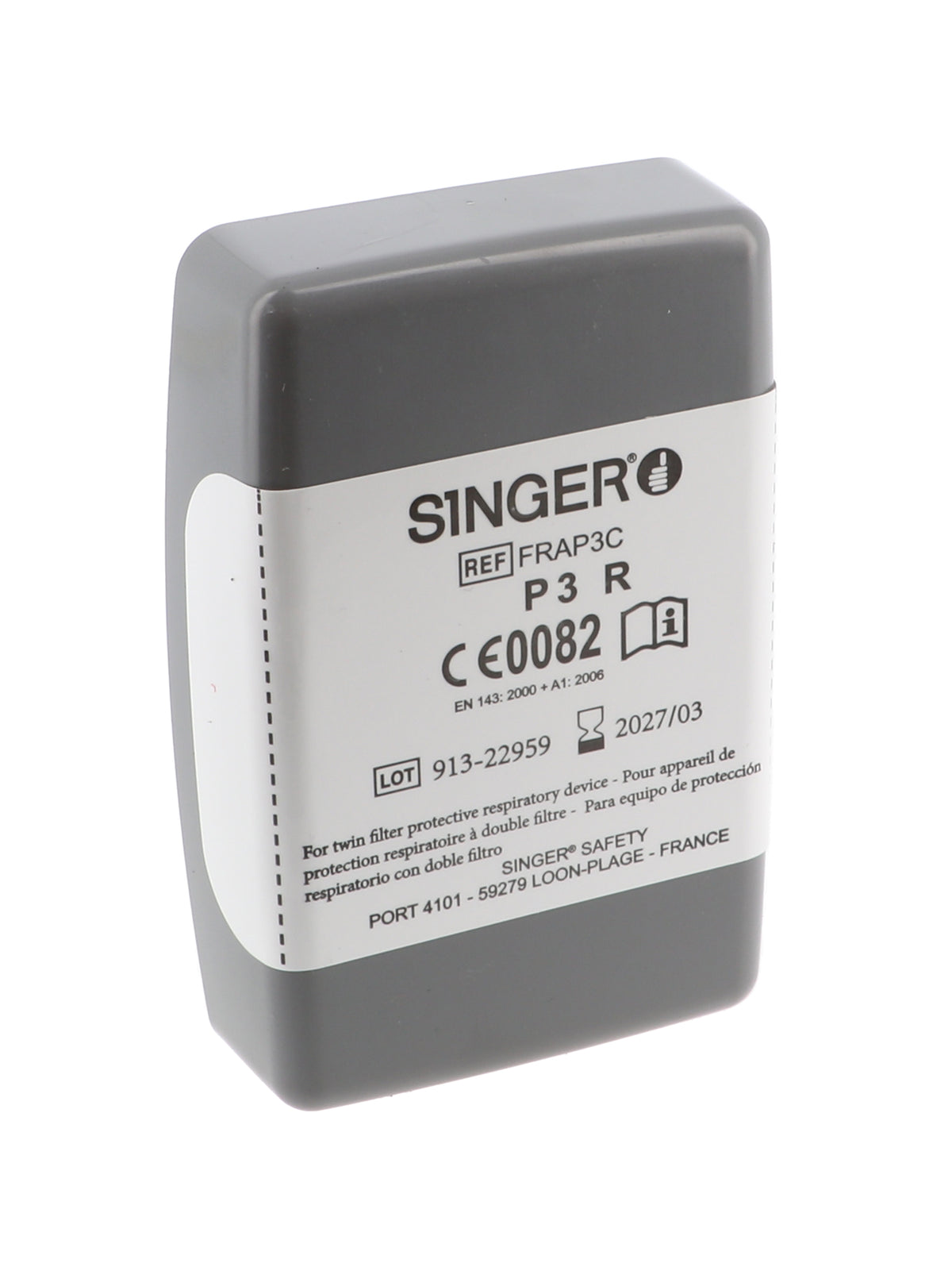 SINGER-SAFETY FRAP3C - P3 R GENERAL PURPOSE USE FILTER FOR ALL SINGER MASK  DMS, DMT and MP600