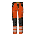 SIR SAFETY - ORANGE BLACK - HI-VIS GEMINI GUARD WORK TROUSERS - MC2061 WATER RESISTANT RIPSTOP