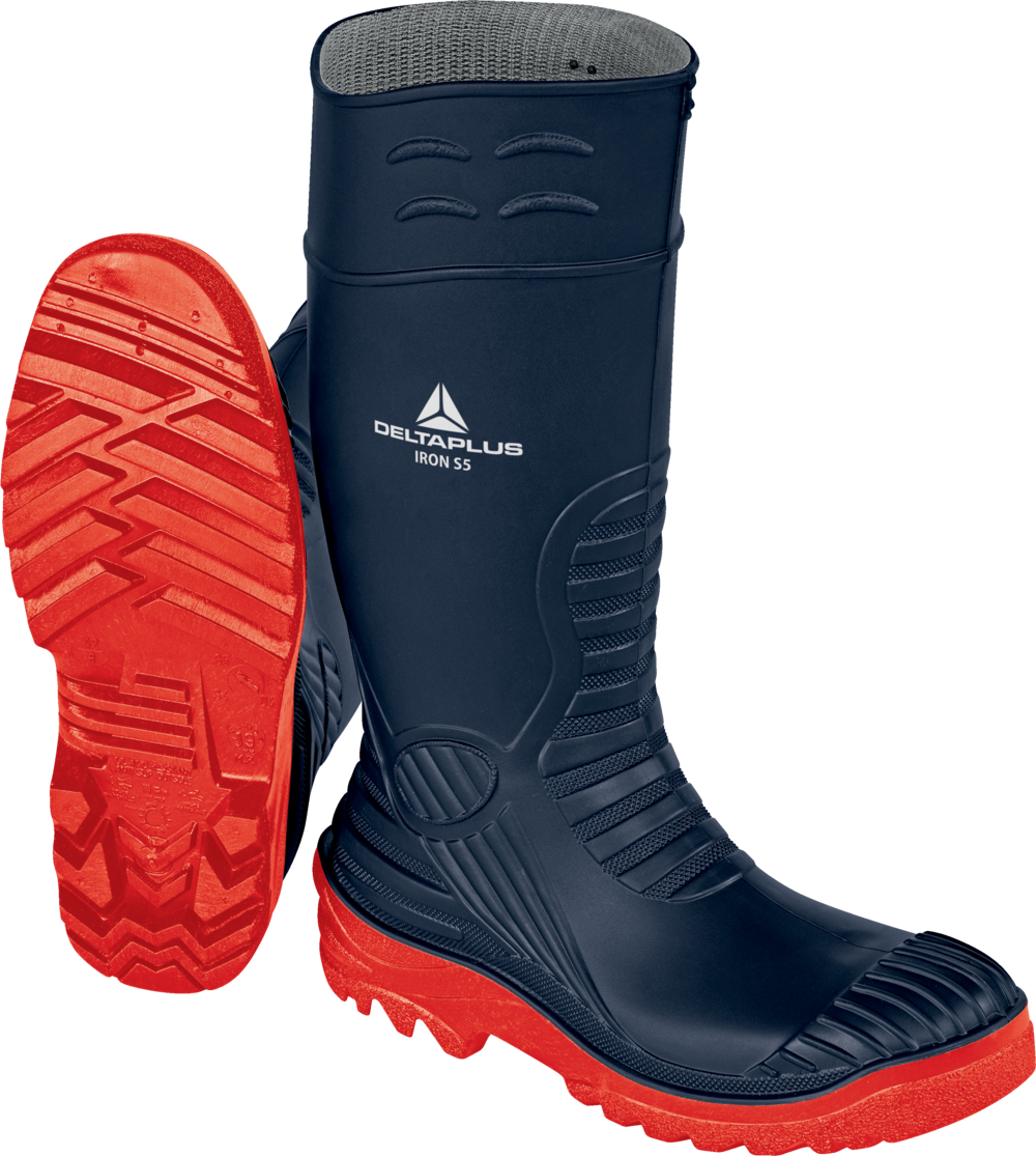 DELTA BLUE IRON INDUSTRIAL PVC WELLINGTON BOOT