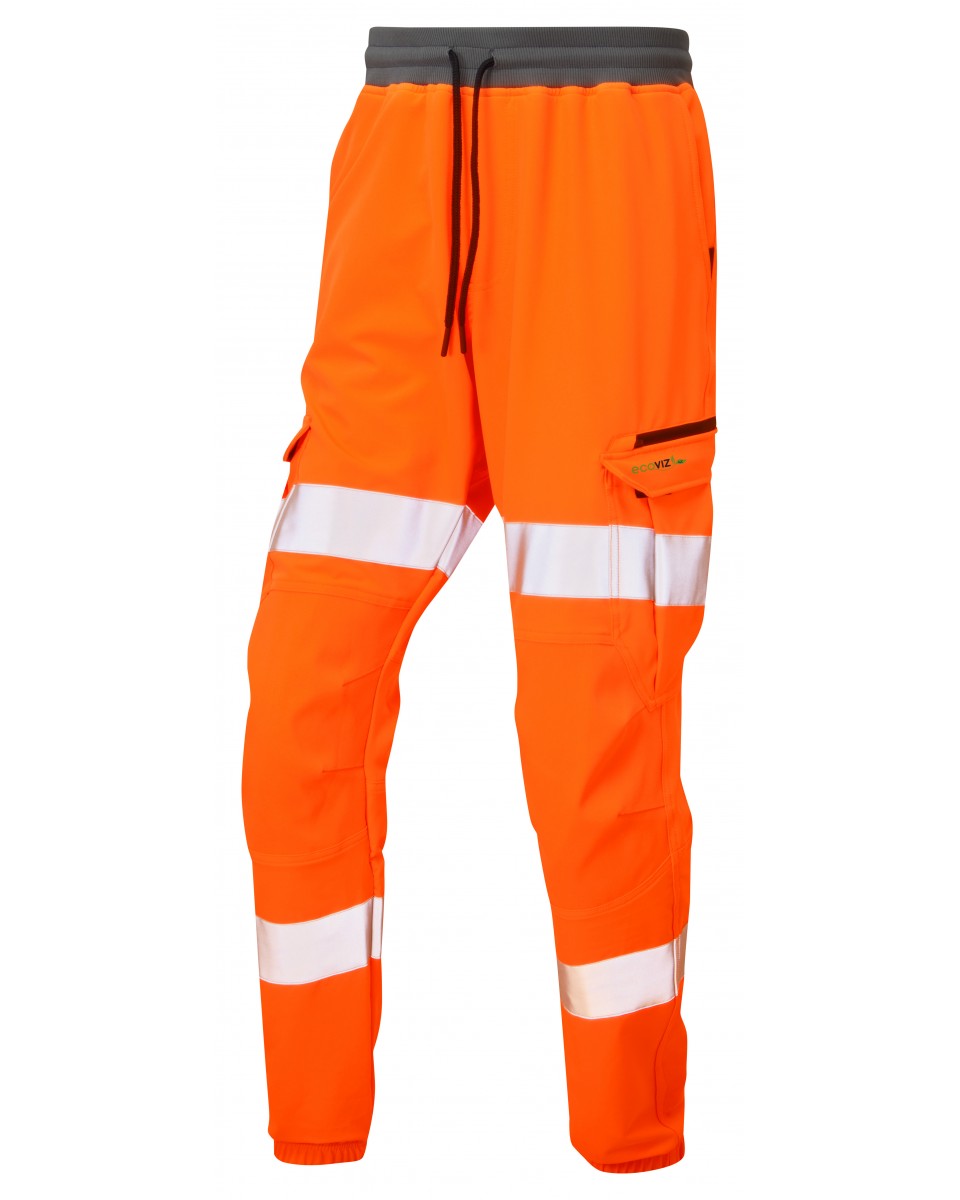 LEO JT01-O- HAWKRIDGE RAILSPEC  ISO 20471 CLASS 1 JOGGER TRACKSUIT BOTTOM HI VIZ ORANGE