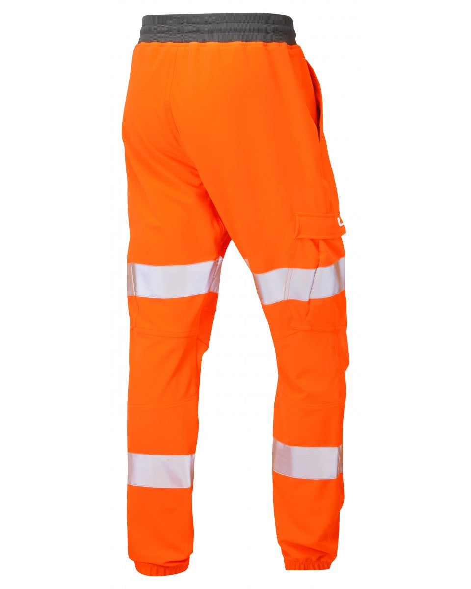 LEO JT01-O- HAWKRIDGE RAILSPEC  ISO 20471 CLASS 1 JOGGER TRACKSUIT BOTTOM HI VIZ ORANGE