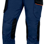DELTAPLUS M2PA3STR COMFORT STRETCH WORK TROUSERS NAVY-ORANGE TRIM